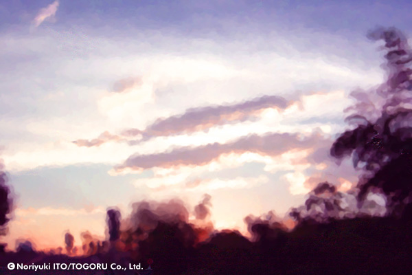 雨上がりを加工してみた