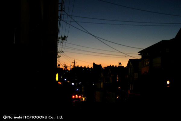 冬の夕暮れ