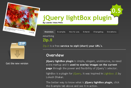jQuery版lightbox
