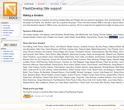 FlashDevelop-Donations